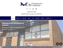 Tablet Screenshot of m3chiropractic.com